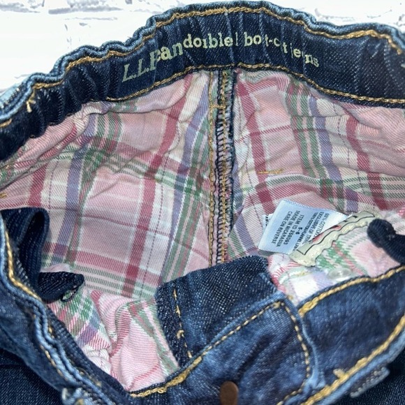 EUC Girl’s Size 5/6 LL Bean Double 1 Boot Cut Jeans - Picture 2 of 6